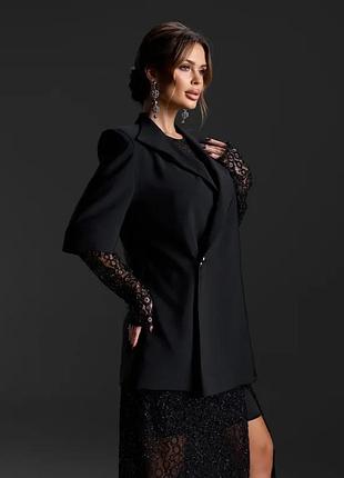 Пиджаки issa plus 15427 l черный 2
