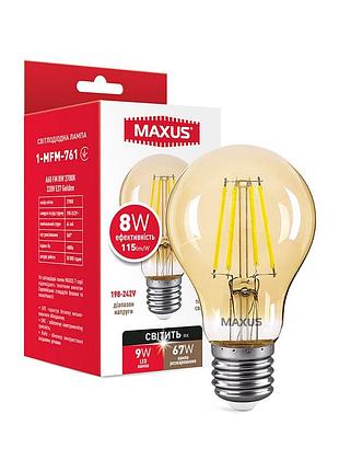 Лампа светодиодная a60 fm 8w 2700k 220v e27 golden