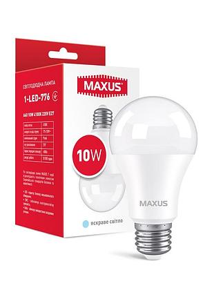 Лампа светодиодная maxus 1-led-776 a60 10w 4100k 220v e27