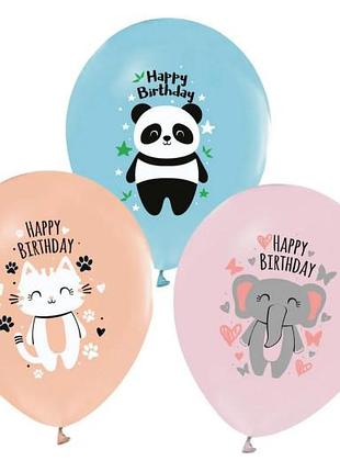 Воздушные шарики'жинки happy birthday' ассорти 03111 тм 'твоя забава' 25шт