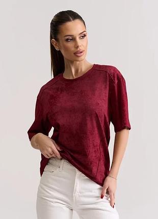 Футболки issa plus 15653 xl бордовый