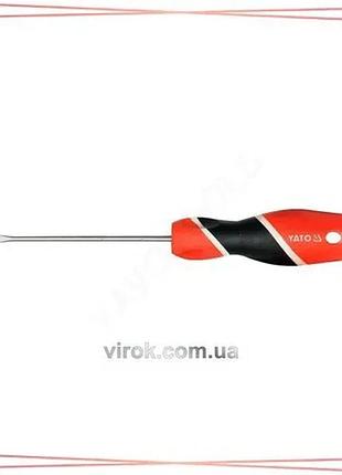 Викрутка плоска yato sl3 х 150 мм шліцева для ремонту та монтажу інструмент для роботи sku_yt-25903