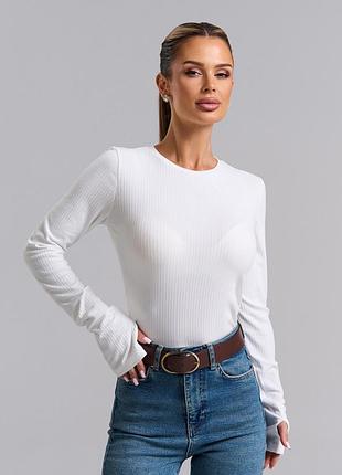 Лонгсліви issa plus 15893 xl молочні