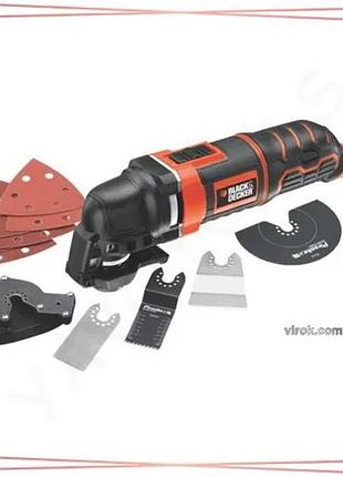 Многофункциональный инструмент black+decker mt300ka реноватор 300 вт 22000 об/мин 4 насадки кейс sku_mt300ka-qs