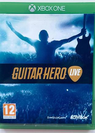 Guitar hero live, б/у, английская версия - диск для xbox one