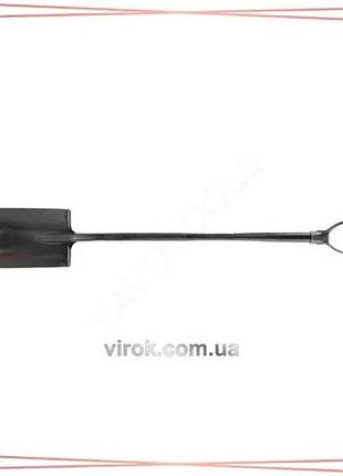 Лопата штиковая yato прямоугольная с металлическим держаком длина 120 см садовый инструмент для копки sku_35805