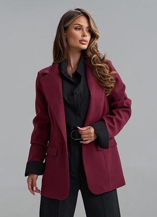 Пиджаки issa plus 15853 s бордовый