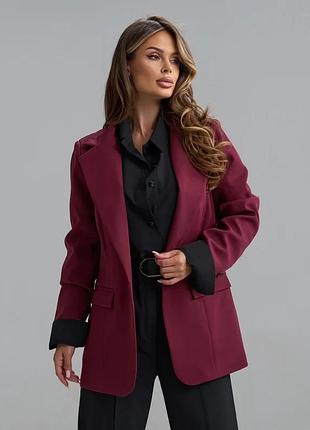 Пиджаки issa plus 15853 l бордовый