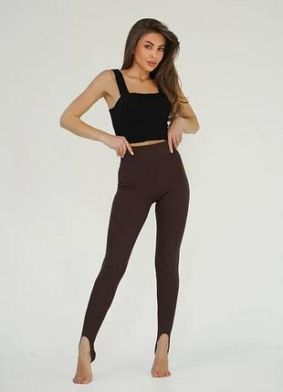 Леггинсы issa plus 5544a l темно-коричневый