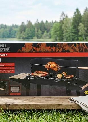 Вугільний гриль-візок grill meister grillwagen basic (модель 407102).