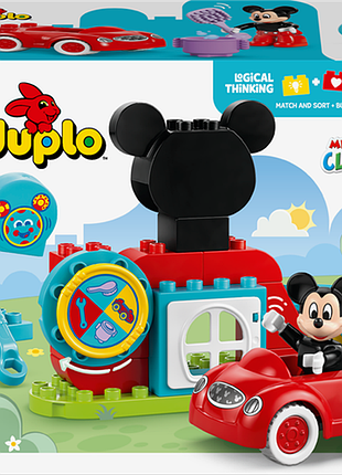 Конструктор lego duplo disney мікі маус глибокий будинок і автомобіль 27 деталей (10454)