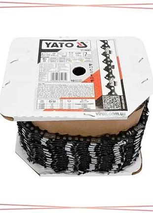 Ланцюг для бензопилы yato 3/8" 1632 звена 65mn полупрофильный зуб для резки древесины sku_yt-84960