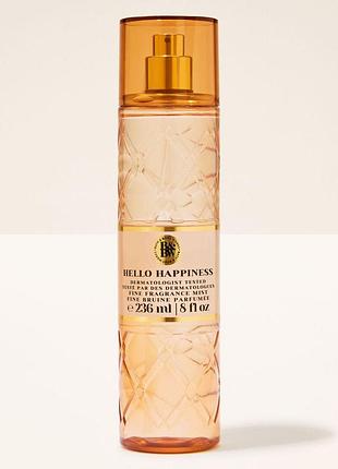 Парфумований спрей для тіла bath & body works (667659427451) hello happiness 236 ml
