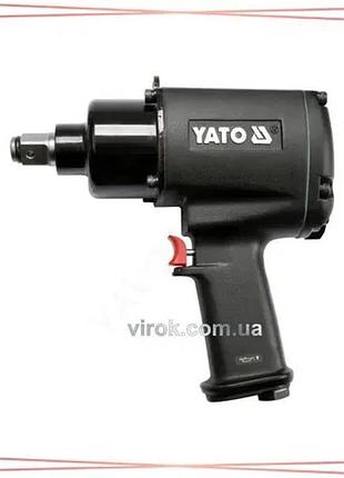 Гайковерт ударний пневматичний yato квадрат 3/4" момент 1300 nm для професійного використання sku_yt-09564