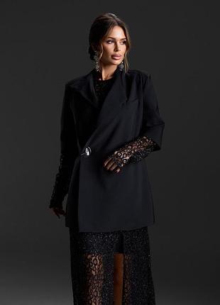 Пиджаки issa plus 15427 s черный