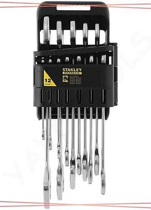 Набор рожковых ключей stanley fatmax 12 шт профессиональный инструмент для работы и ремонта sku_fmmt82902-0