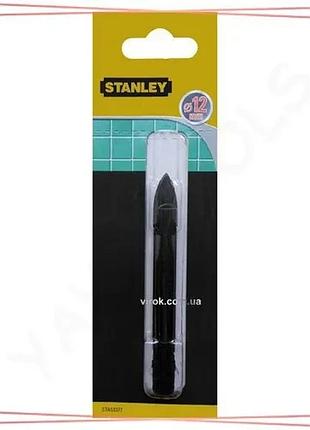 Свердло по кераміці та склу stanley 12мм пікоподібне циліндричне свердло для кераміки та скла sku_sta53377-qz