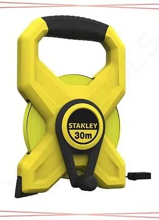 Рулетка stanley longtape 30м х 12,7мм стекловолоконная лента пластиковый корпус измерительный инструме sku_2-34-791