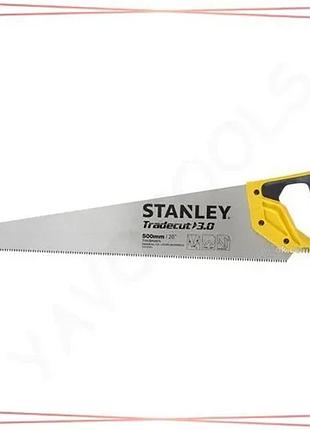 Ножівка по дереву stanley tradecut 500 мм 7 зубів для різання деревини інструмент для столярних робіт sku_stht20350-1