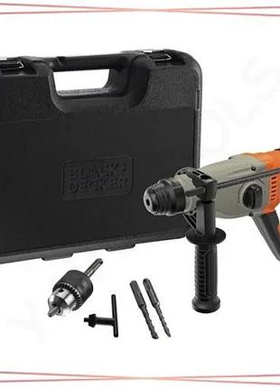 Перфоратор black+decker sds+ 850 вт 2,2 дж 3 режима для работы с бетоном и кирпичом sku_behs02k-qs