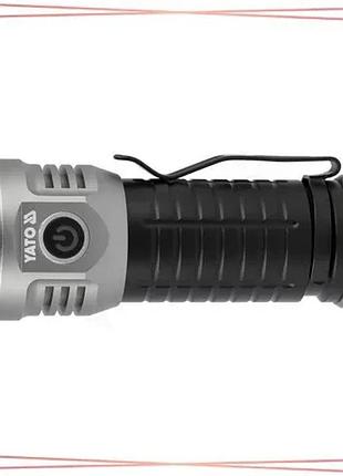 Ліхтар ручний діодний yato yt-085612 акумуляторний 30вт 3000лм 7 режимів для туризму та активного відп sku_yt-085612