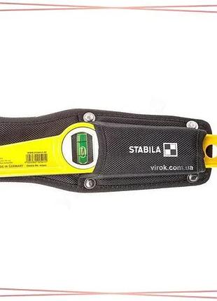 Уровень stabila type 81s литиевый торпедо 25 см 2 пузырька с чехлом на пояс для строителей sku_2501