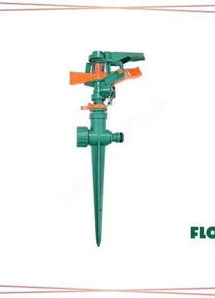 Импульсный распылитель flo 6 режимов на колышке для шланга 1/2" поворот 45°-360° abs-пластик sku_89269