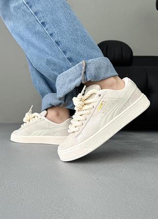Кроссовки женские puma suede xl beige