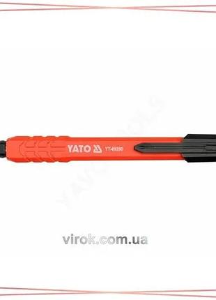 Автоматический карандаш yato hb для черчения и рисования 0,5 мм с механическим грифелем sku_yt-69280