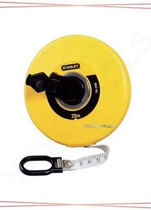 Лента stanley fiberglass 20мх12мм в пластиковом корпусе рулетка для измерений измерительный инструмент sku_0-34-296