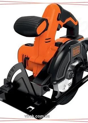 Дисковая пила аккумуляторная black+decker li-ion 18в 1.5ач ø140 мм глубина пропила 20/43 мм для работы sku_bdccs18-qw