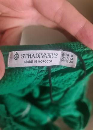 Платье зеленое stradivarius 3