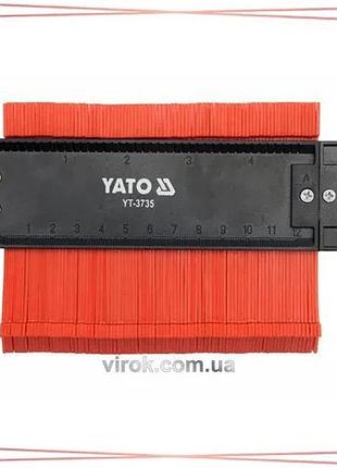Шаблон профілів yato 125 мм магнітний для копіювання форм пвх для плиткових та оздоблювальних робіт sku_yt-3735