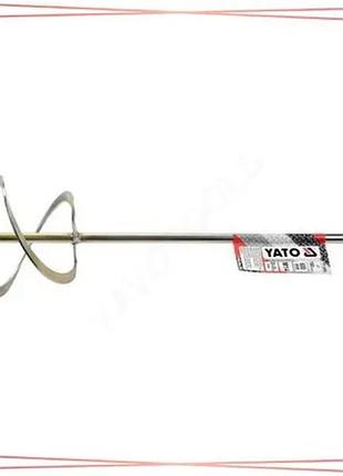 Міксер для будівельних сумішей yato оцинкований ø160 x 600мм м14 для змішування 20-30 кг сумішей sku_yt-5504