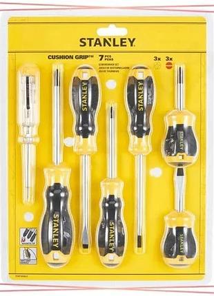 Набор отверток stanley cushion grip 4 шт для профессионального использования с хромированными стержням sku_stht16166-0