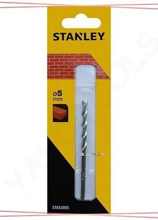 Свердло по кирпичу stanley ø5 мм длина 85 мм для бурения в строительстве инструмент для кладки sku_sta53085-qz
