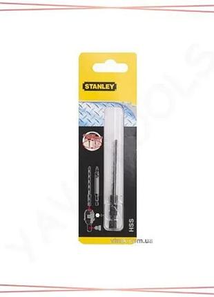 Свердло по металу stanley super-lock hss ø5x62 мм хвостик hex 1/4 для свердління металу sku_sta50028-xj