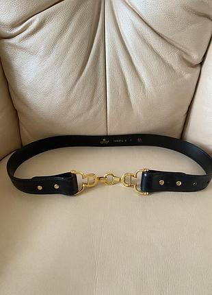Вінтажний шкіряний ремінь aigner made in italy 🖤✨