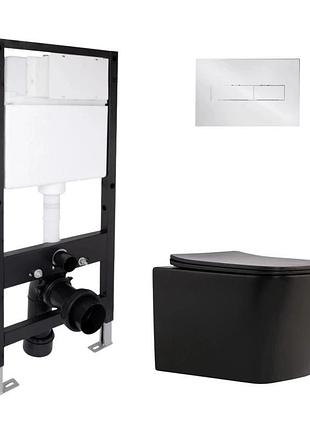 Готовое решение qtap для ванной комнаты: подвесной унитаз tern new ultra quiet 490 x 365 x 325 + комплект инсталляции standard