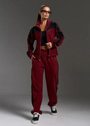 Спортивные костюмы issa plus 15888 l бордовый
