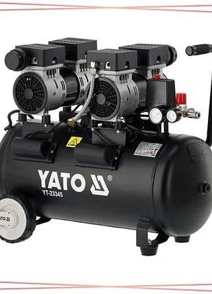 Компресор безоливний yato 1500вт 230в тиск 8bar продуктивність 280лхв ресивер 50л для пневматичних інс sku_yt-23345