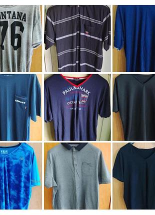 Акция мужская футболка 9шт 3xl-4xl все вместе.