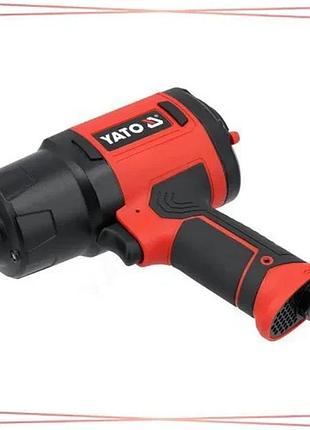 Гайковерт ударний пневматичний yato 1/2" 1900 nm споживання повітря 205 л/хв тиск 0,63 mpa для професі sku_yt-09547