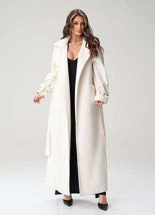 Пальто issa plus 15048 xxl молочный