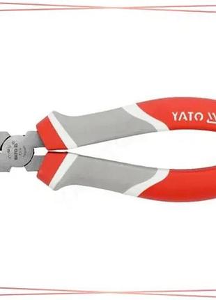 Диагональные кусачки yato 160 мм универсальные инструмент для резки проводов и кабелей sku_yt-6610