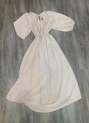 Сукня, беж, xl-xxl