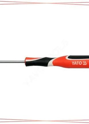 Викрутка плоска прецизійна yato sl3 x 75 мм для точних робіт шліцова викрутка sku_yt-25810