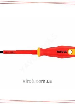 Хрестоподібна викрутка діелектрична yato ph2 100 мм ізоляція vde до 1000 в для електричних робіт sku_yt-2823