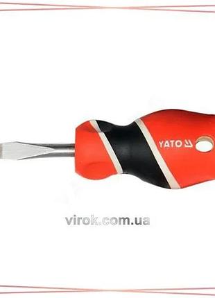 Викрутка плоская yato sl6 х 38 мм инструмент для работы с винтами и болтами ручной инструмент sku_yt-25910