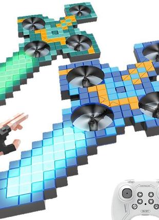 Літаючий меч на радіокеруванні rc sword rgb у стилі майнкрафт